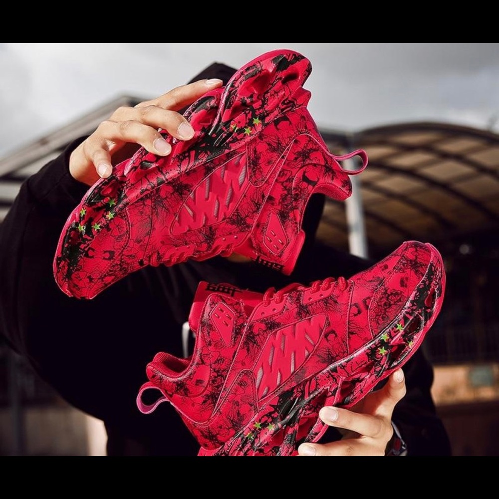 Slime!!! Rouge Graffiti’s High top chunky’s - Picture 4 of 4
